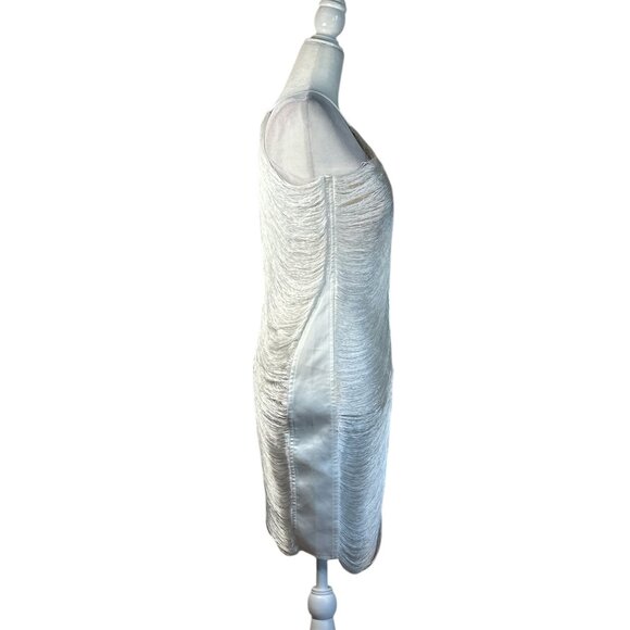 Cult Gaia Mara Dress in Off White Fringe X-Small New Womens Bridal Cocktail - Picture 6 of 17